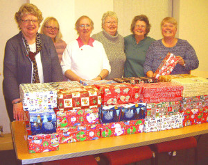 Volunteers from Operation Christmas Child 