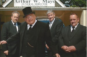 Arthur (front) with Simon Smith,  Nick Pearce, and Anthony Adams.