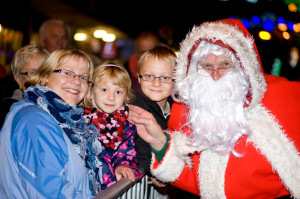 Father Christmas meets the people of Westbury