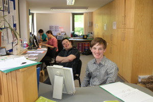 Tom and Rory on reception