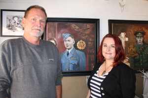 Artist Helen Chester and Ken Davis